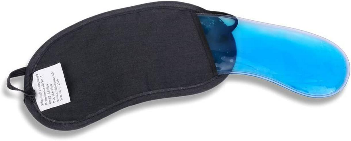 Bild 4: Schlafmasken Kühlbrille mit schwarzem Bezug!