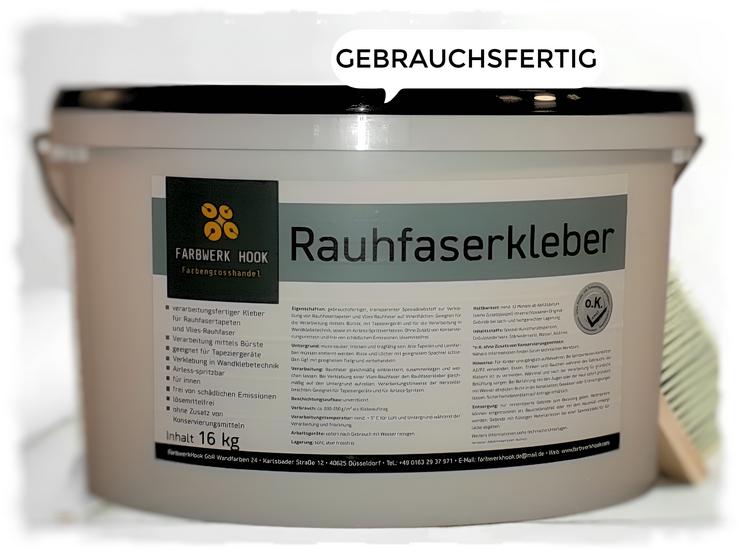 FarbwerkHook Rauhfaserkleber 16KG, gebrauchsfertiger Kleister