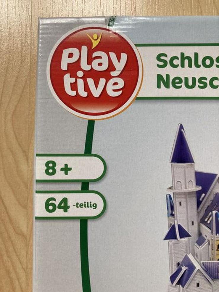 3D Puzzle Schloss Neuschwanstein v. Play Tive, 64 Teile, OVP - Puzzles - Bild 2