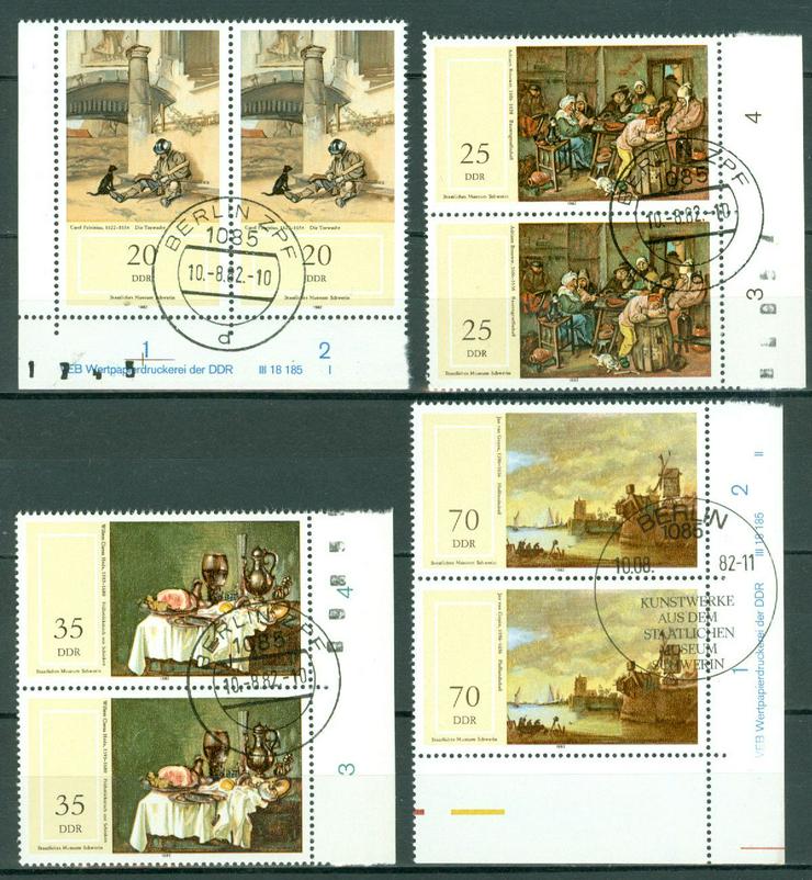 DDR gestempelt Nr. 2726-31 Randstücke mit Druckervermerk wie auf dem Bild zu sehen - Deutschland - Bild 2