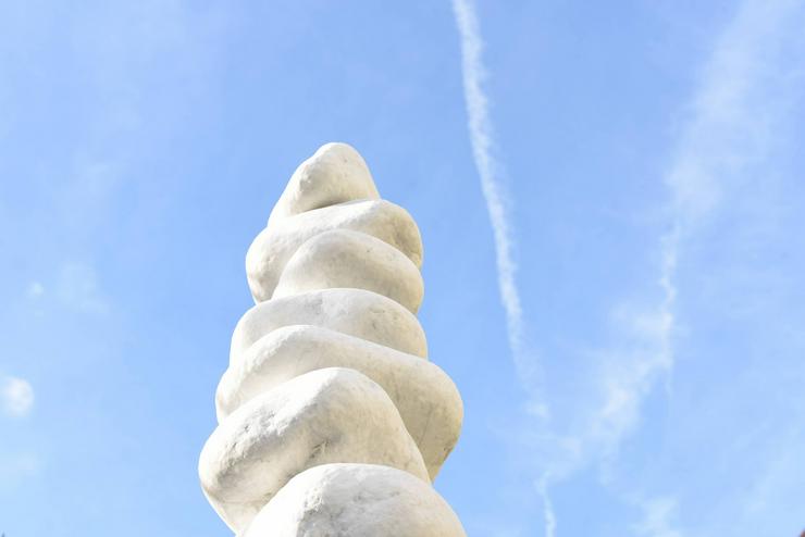 Bild 5: Skulptur Statue Kiesel Marmor Dekoration Hausgarten