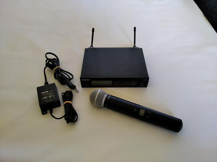 2 x  Shure SLX24 drahtlos Mikrofon Systeme mit SM58 Kapsel LEGALE und ANMELDEFREI FREQUENZEN - Verstärker & Effekterzeugung - Bild 2