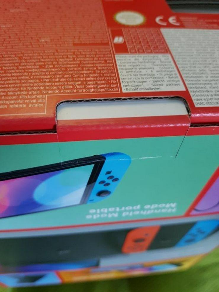 NEU Nintendo Switch Oled Neonrot  blau  - Weitere Konsolen & Controller - Bild 3