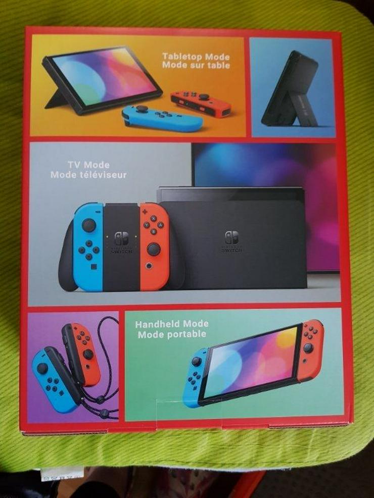 Bild 2: NEU Nintendo Switch Oled Neonrot  blau 