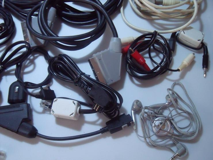 Bild 10: Kabel 27 stück versch Audio-Video-Netzwerk-Internet.+ Geschenk Silber  Kette.