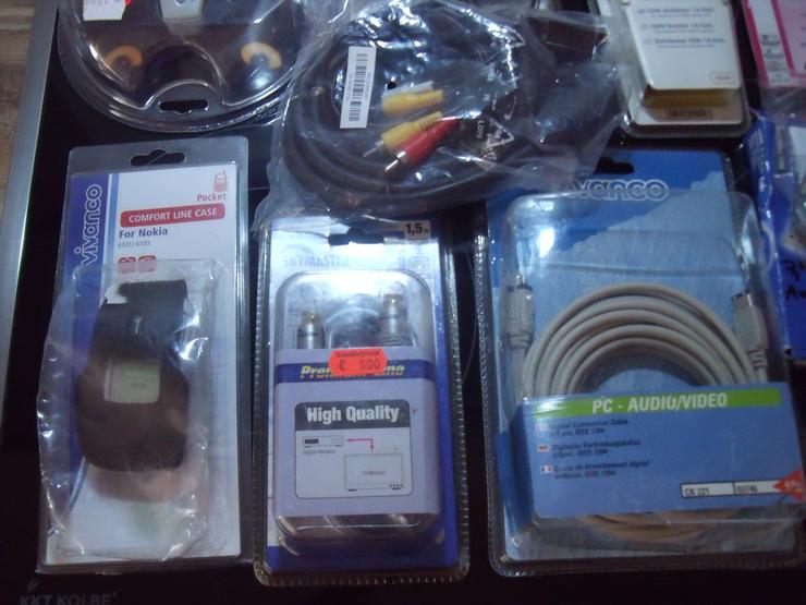 Bild 6: Kabel 35 stück versch Audio-Video-Netzwerk-Internet.+ Geschenk Silber  Kette.