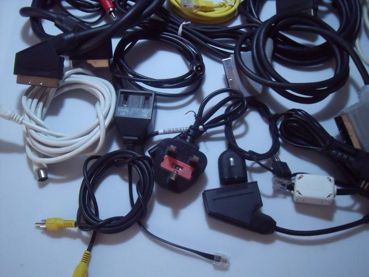 Bild 11: Kabel 35 stück versch Audio-Video-Netzwerk-Internet.+ Geschenk Silber  Kette.
