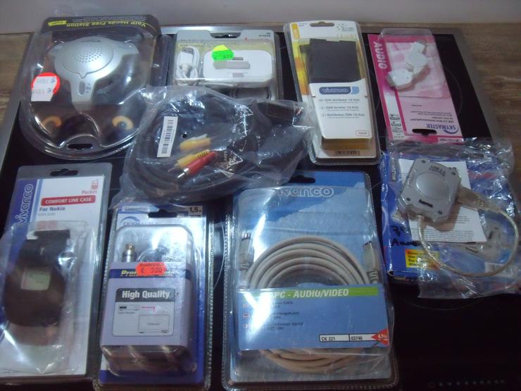 Bild 2: Kabel 35 stück versch Audio-Video-Netzwerk-Internet.+ Geschenk Silber  Kette.