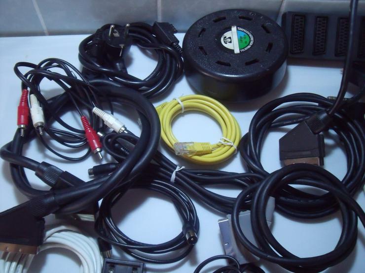Bild 8: Kabel 35 stück versch Audio-Video-Netzwerk-Internet.+ Geschenk Silber  Kette.