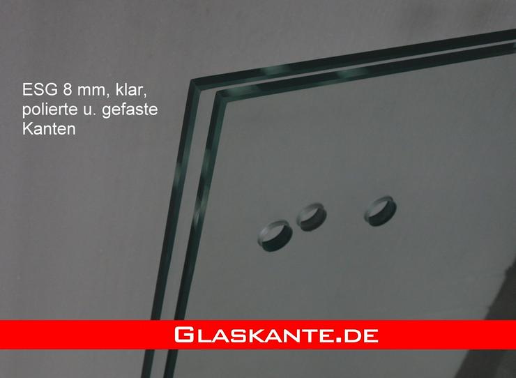 Bild 3: Sicherheitsglas ESG 8 mm dick Klarglas nach Maß gefertigt