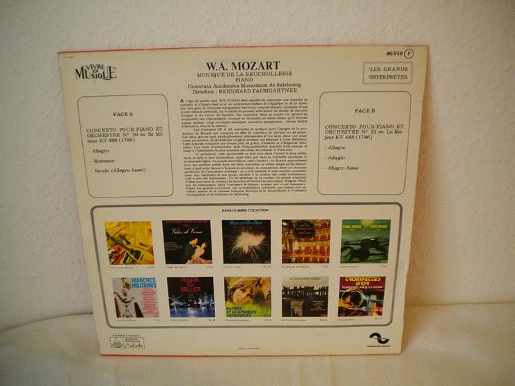 Monique de La Bruchollerie-Joue-Mozart-Vinyl-LP,baccarda,86010,ca. 50/60er Jahre