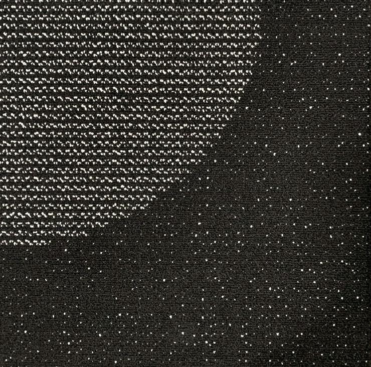 Neue schwarze und weiße Teppichfliesen mit Kreisen - Teppiche - Bild 1