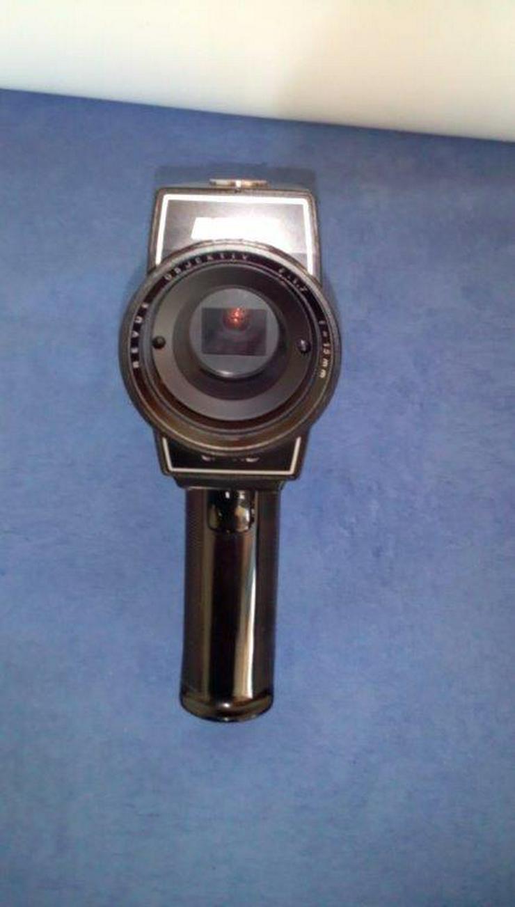Classic Super 8 Kamera, Tasche, Revue, Objektiv 1.7/15mm Optik, ca. 60er J., second hand - Camcorder - Bild 3