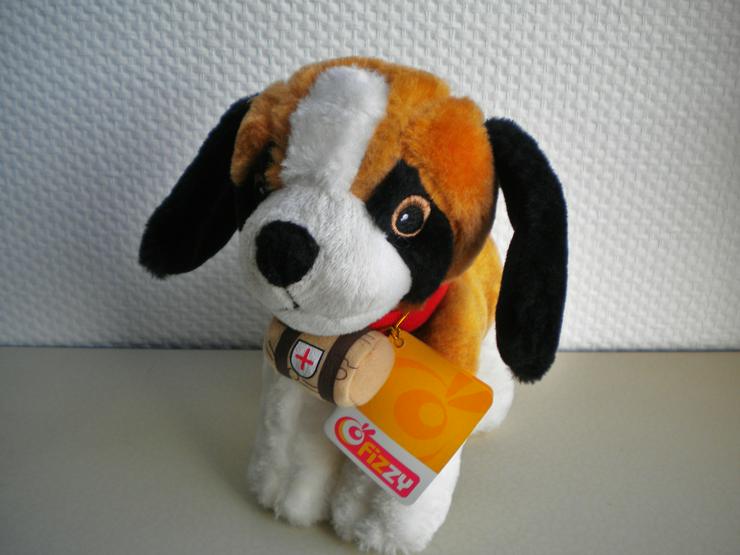 Fizzy-Plüsch-Hund mit Tasche,ca. 20 cm - Teddybären & Kuscheltiere - Bild 3