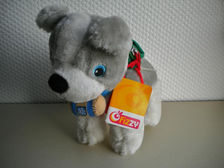 Bild 2: Fizzy-Plüsch-Hund mit Tasche,ca. 20 cm