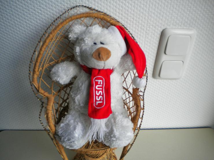 Fussl-Plüsch-Weihnachts-Teddy,ca. 26 cm - Teddybären & Kuscheltiere - Bild 1