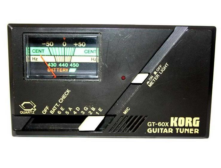 Korg Guitar Tuner GT-60X Stimmgerät für Gitarre + Bass