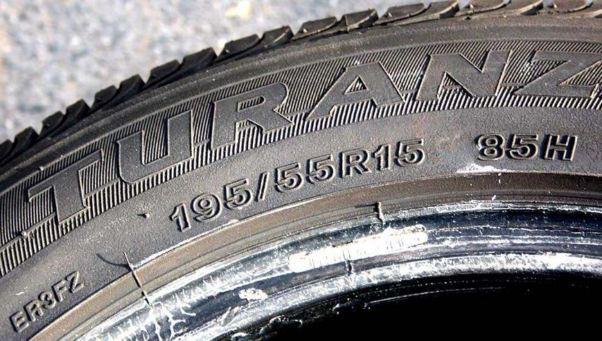 4x ältere Sommerreifen Bridgestone Turanza 195 /55 R 15 85H - Sommerreifen - Bild 3