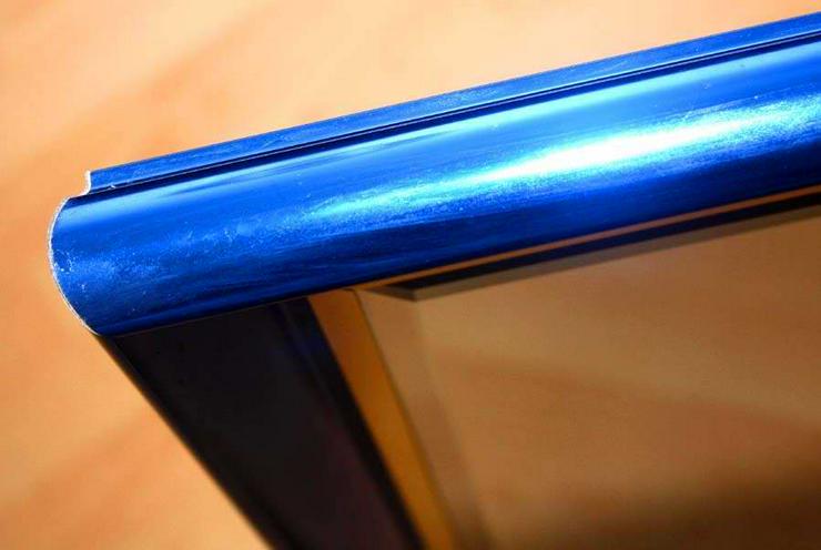 großer Wandspiegel 108 x 78cm - blau Metallic Rahmen - Spiegel - Bild 5