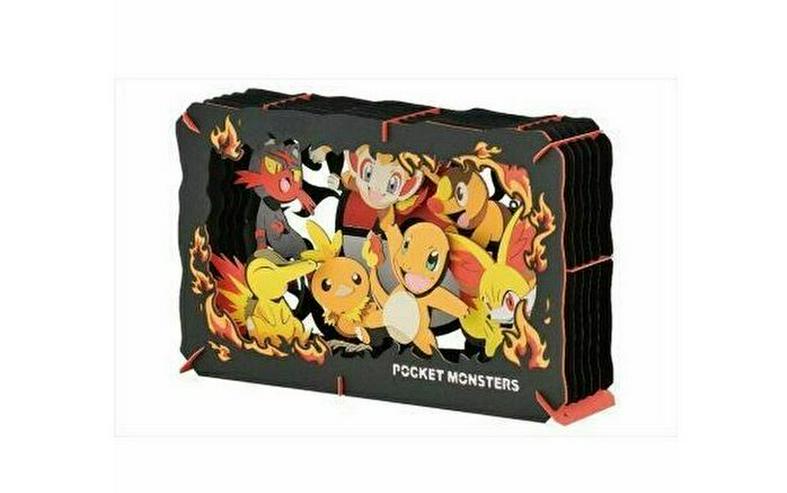 Pokemon Feuerpokemon 3D Papiertheater