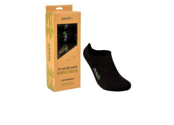 Pandoo Bambus Socken / Füßlinge Gr. 35-38 6er Pack schwarz - Größen 35-38 - Bild 1