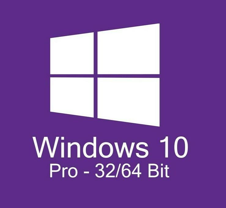 Microsoft Windows 10 Pro 32/64 Bit Vollversion + Produkt-Key - Betriebssysteme - Bild 1