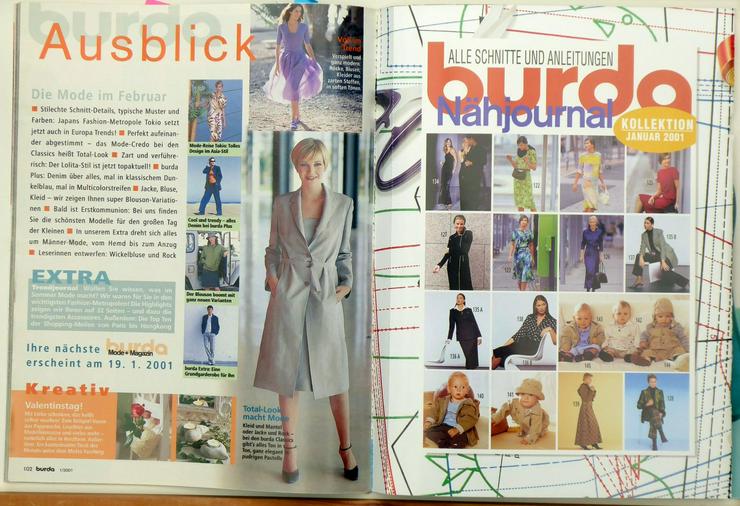 2  burda Modehefte Nr. 8/2000 und Nr 1/2001 - Basteln & Handarbeiten - Bild 5