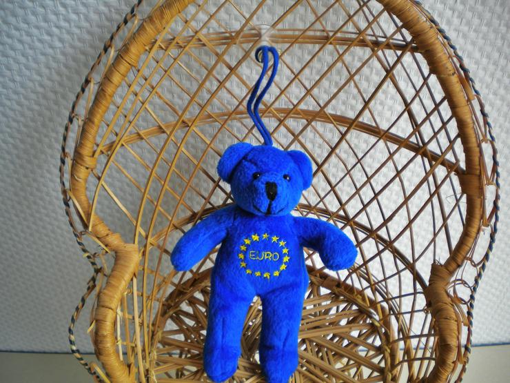 Sunkid-Plüsch-Euro-Teddy mit Saugnapf,ca. 15 cm - Teddybären & Kuscheltiere - Bild 1