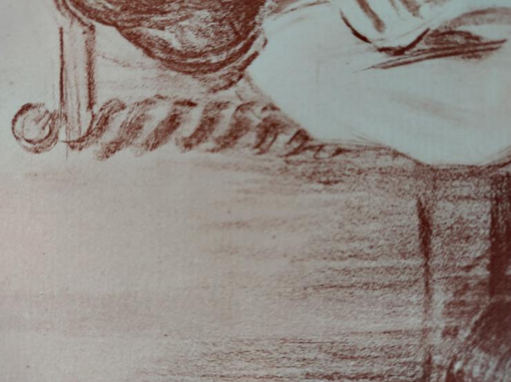 Bild 18: Henri Matisse Nadel und Rote Tinte auf Papier, Sanguine Zeichnung Gemälde Signiert