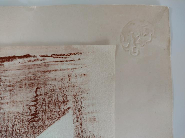 Henri Matisse Nadel und Rote Tinte auf Papier, Sanguine Zeichnung Gemälde Signiert - Gemälde & Zeichnungen - Bild 4