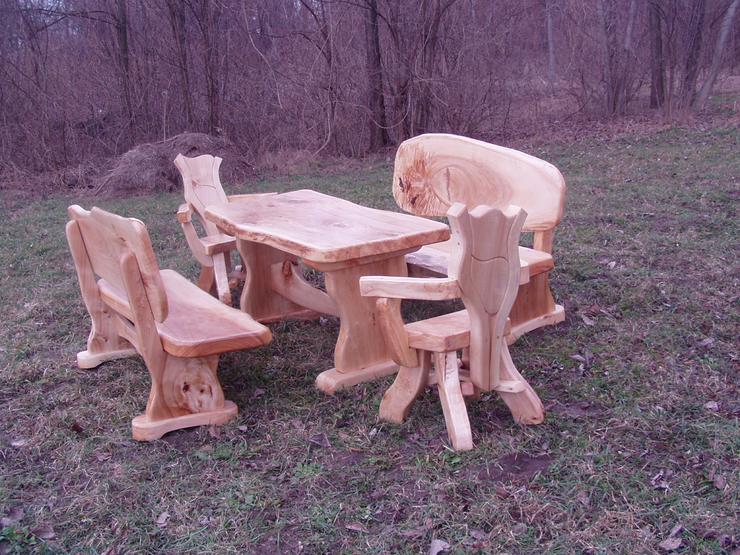 Rustikale Holzmöbel, Garnituren für Garten, Terrasse! - Garnituren - Bild 4