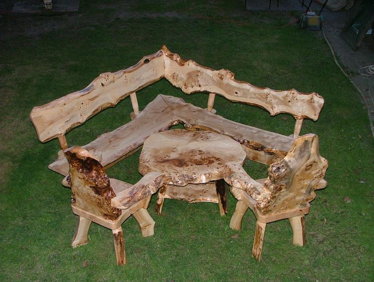 Bild 10:  Rustikale Holzmöbel, Garnituren für Garten, Terrasse!