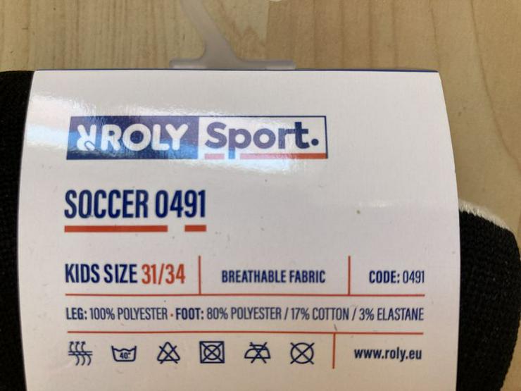 NEU + OVP Roly Sport Fussball Stutzen Socken Stümpfe Gr. 31/34 - Fußball - Bild 4