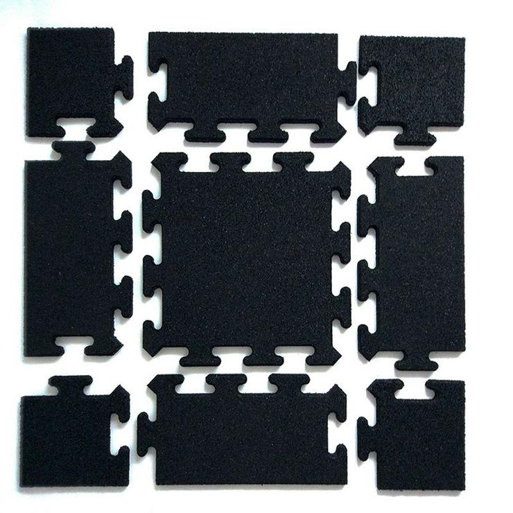 Fallschutzplatten Puzzle Schwarz 50x50x5 cm, Fallschutzmatte, Fallschutzbodenbelag, Bodenschutzmatte - Zubehör - Bild 3