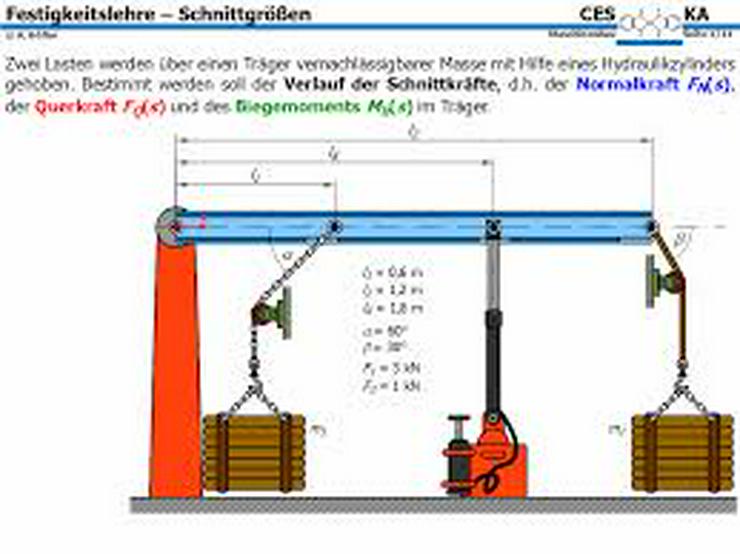 Nachhilfe Statik Dynamik Festigkeitslehre Kinematik Kinetik Mechanik Prüfung 19€