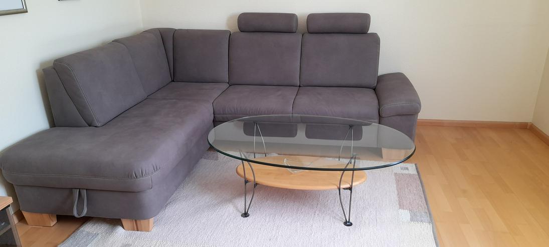 Ecksofa grau mit Tisch - Sofas & Sitzmöbel - Bild 1