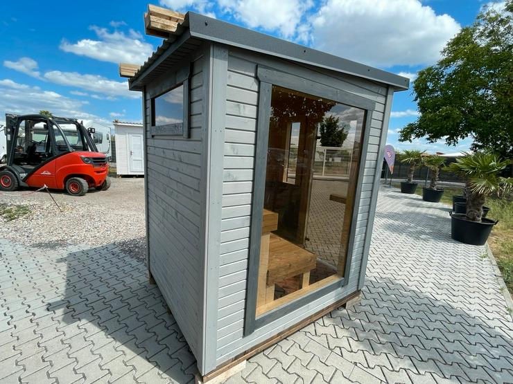 Bild 6: Gartensauna "S-Box" Sauna Saunafass Wellness Terrasse
