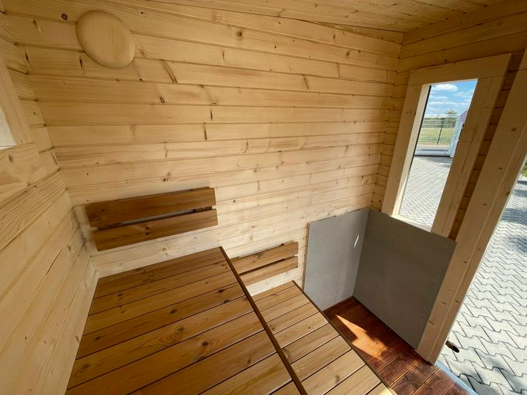Bild 14: Gartensauna "S-Box" Sauna Saunafass Wellness Terrasse