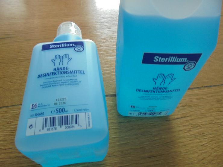 Bild 2: 2 Flaschen  Hartmann  Händedesinfektionsmittel je 500 ml