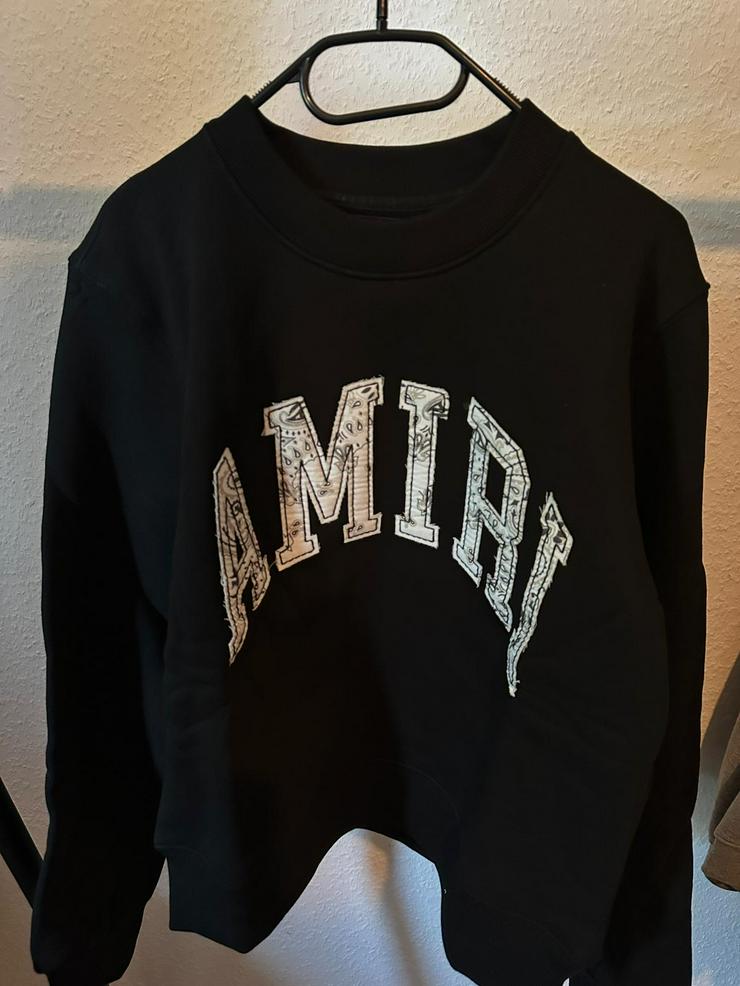 Bild 4: AMIRI Varsity CREW Sweatshirt Schwarz in Gr. S-XXL NEU & OVP 100 % originale Neuware