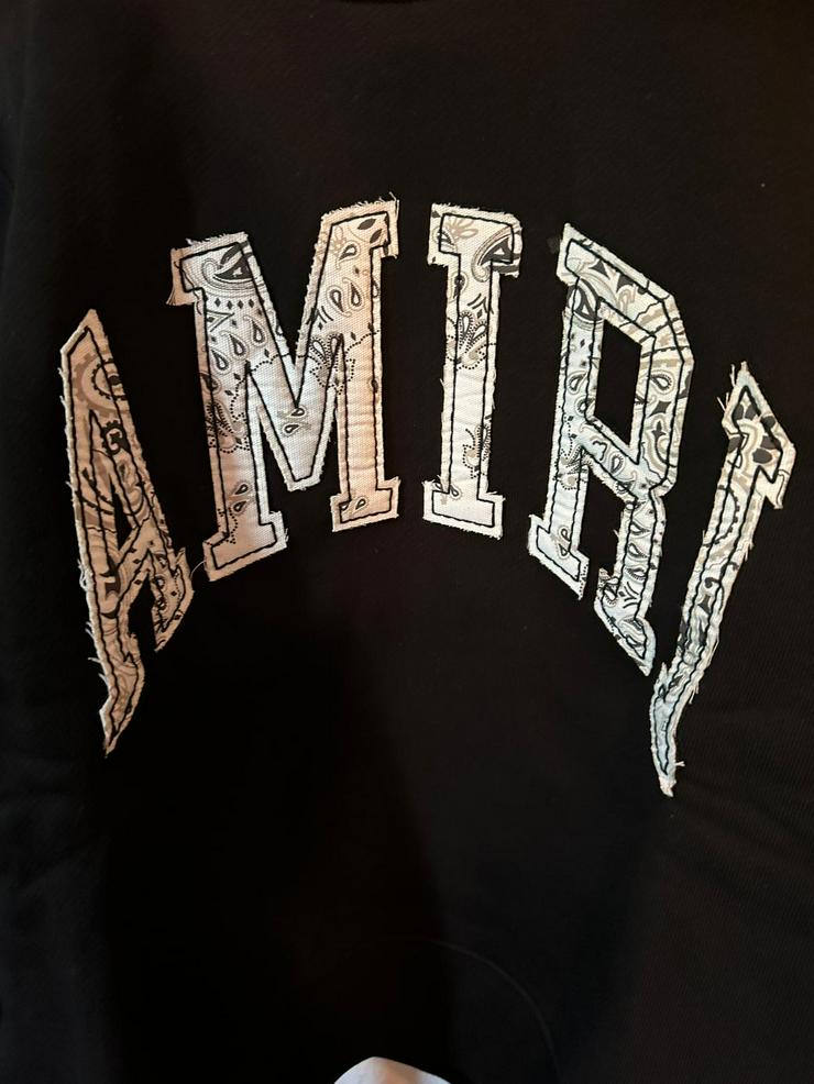 AMIRI Varsity CREW Sweatshirt Schwarz in Gr. S-XXL NEU & OVP 100 % originale Neuware