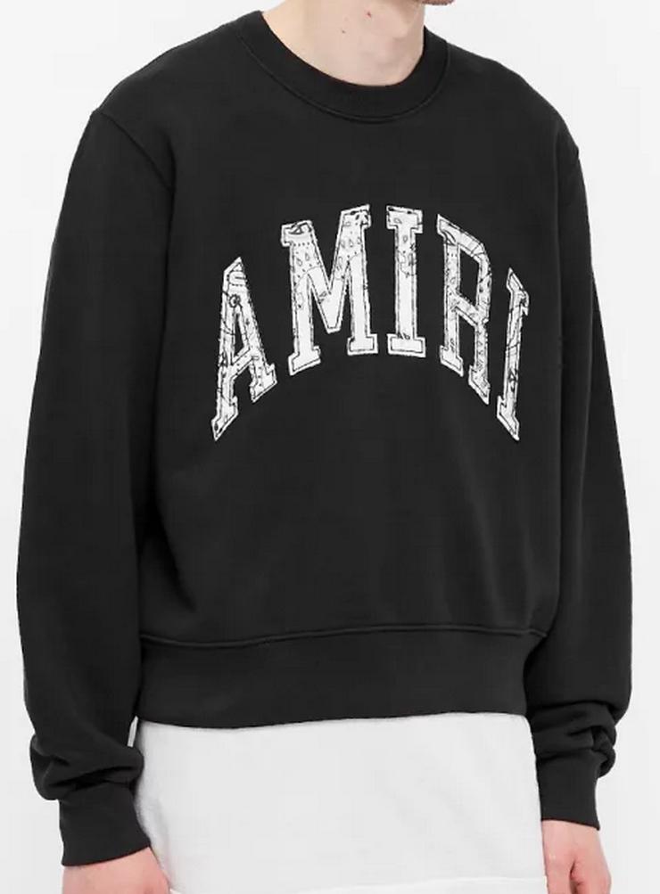 AMIRI Varsity CREW Sweatshirt Schwarz in Gr. S-XXL NEU & OVP 100 % originale Neuware - Größen 56-58 / XL - Bild 6