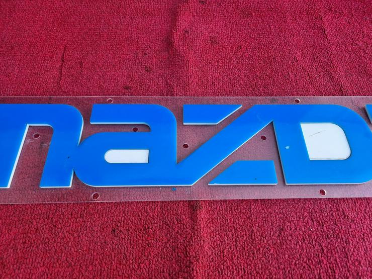 Mazda Firmenschild Plexiglas 75x16 121 323 626 929 MX5 MX 3 5 6 - Aufkleber, Schilder & Sammelbilder - Bild 3