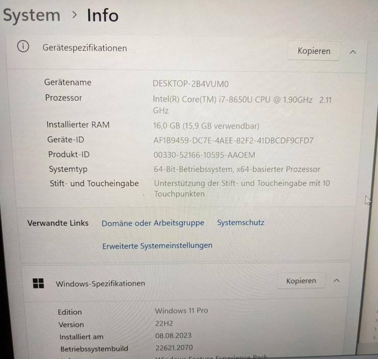 Dell Latitude 7390 i7 16GB RAM 512GB SSD - Notebooks & Netbooks - Bild 7