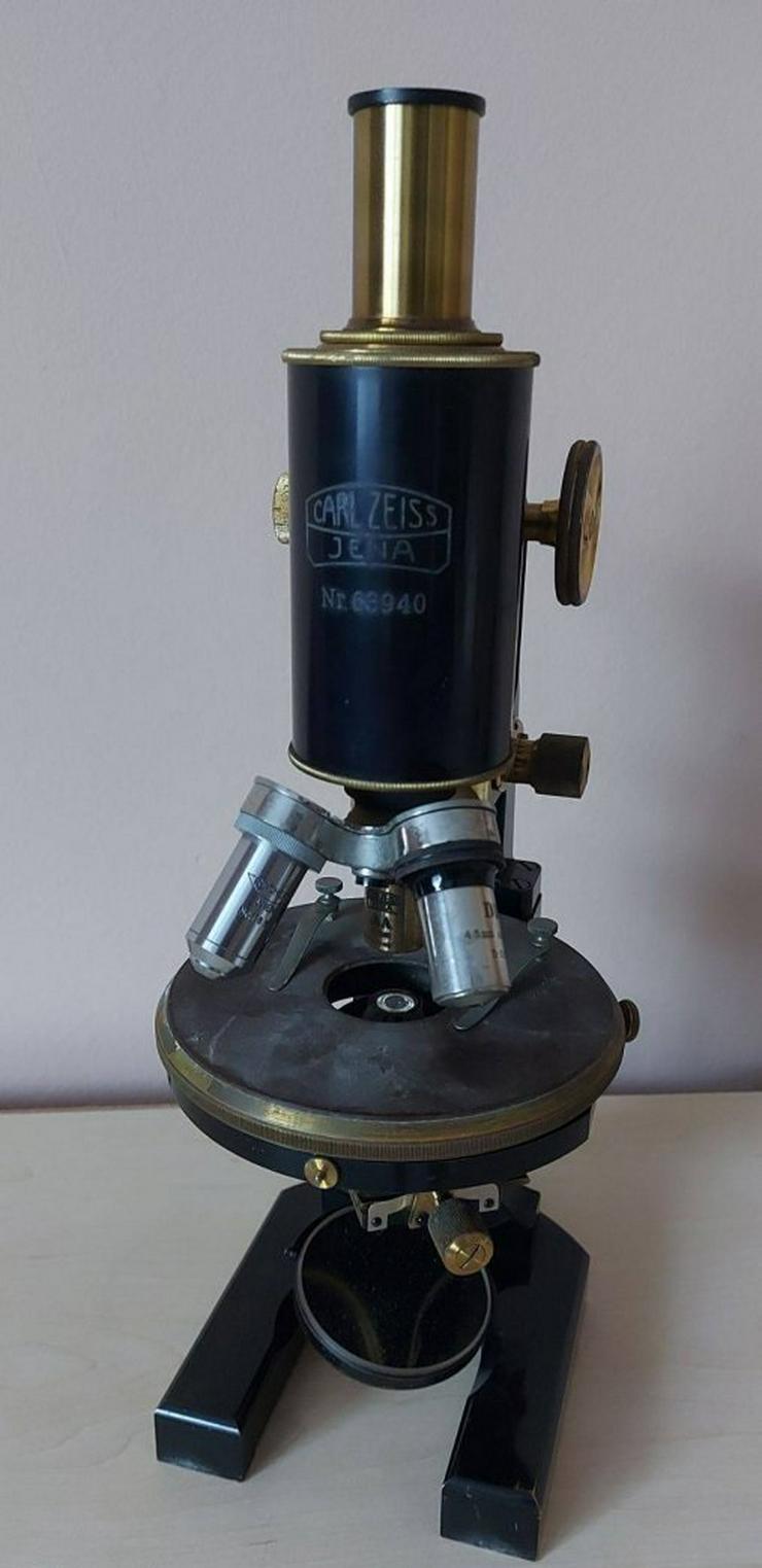 Bild 3: Antikes Carl Zeiss Jena Mikroskop  - 1907