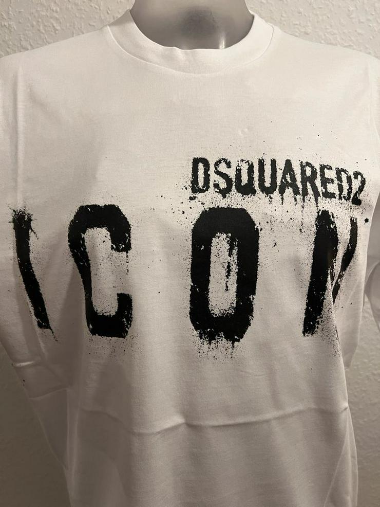 Bild 3: Dsquared2 Icon Spray T-Shirt in Groesse M & XXL zu haben. NEU und OVP TOP