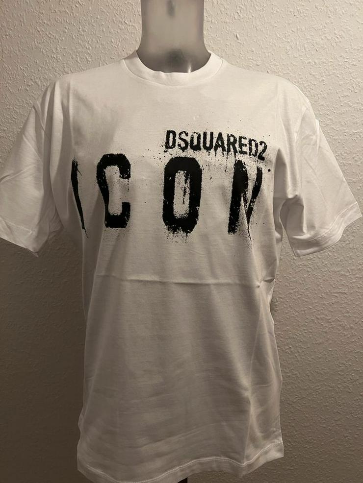 Dsquared2 Icon Spray T-Shirt in Groesse M & XXL zu haben. NEU und OVP TOP