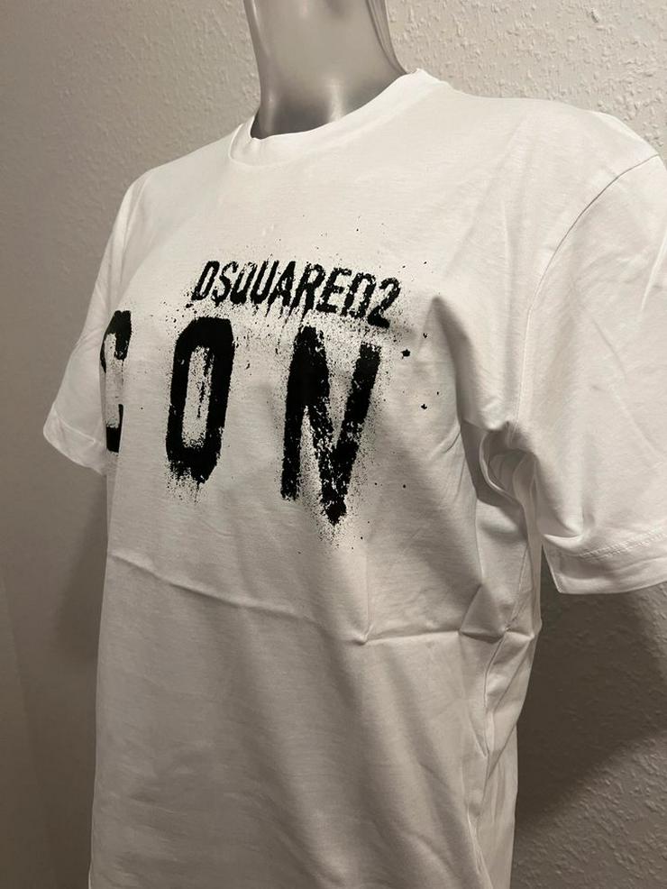 Bild 4: Dsquared2 Icon Spray T-Shirt in Groesse M & XXL zu haben. NEU und OVP TOP