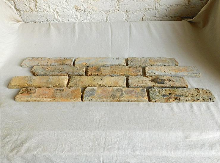 Bild 2: Antike Mediterrane alte Ziegel Klinker Riemchen Mauer verblend stein Wand gestaltung