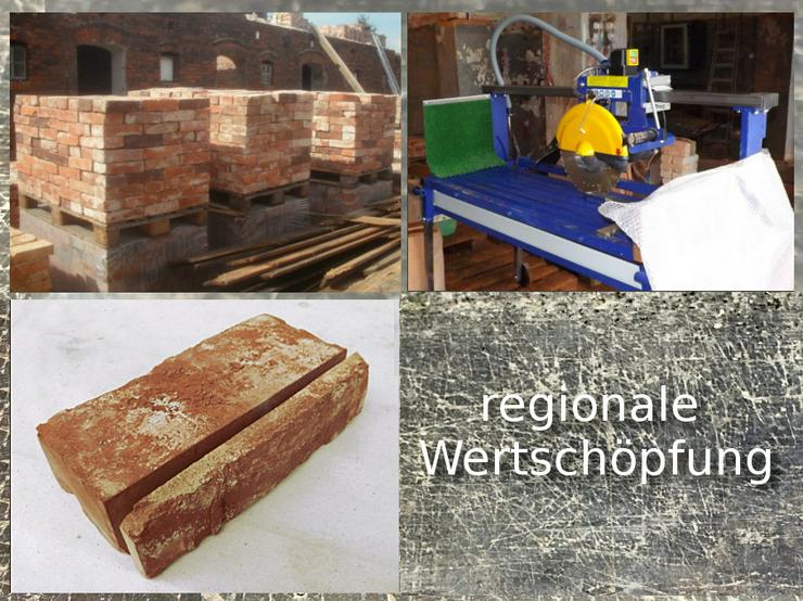 Bild 7: Antik Riemchen Alte Rückbau Mauer Ziegel Klinker Wand gestaltung orig Feldbrand Handmade